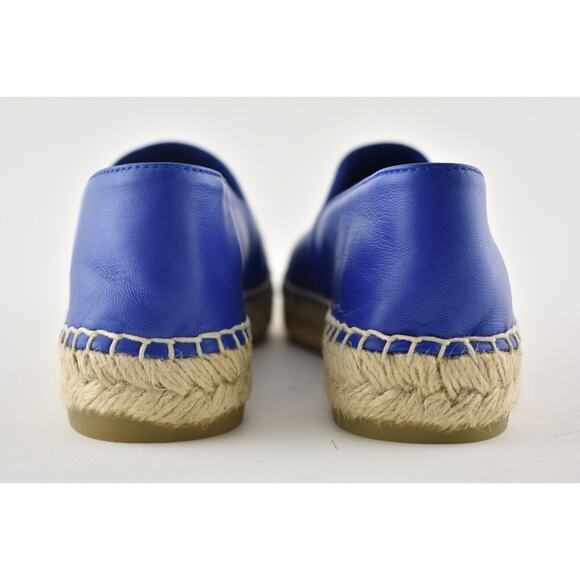 Chanel 19C Blue Lambskin Leather CC Logo Double Sole Espadrille Ballet Flat 35 - Picture 11 of 12